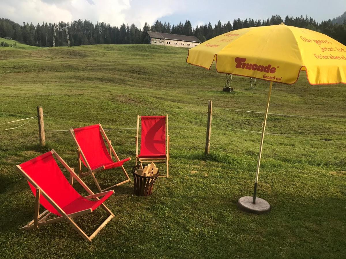 Ferienwohnung Bergblick Am Rande Der Wildnis Sibratsgfäll Exterior foto